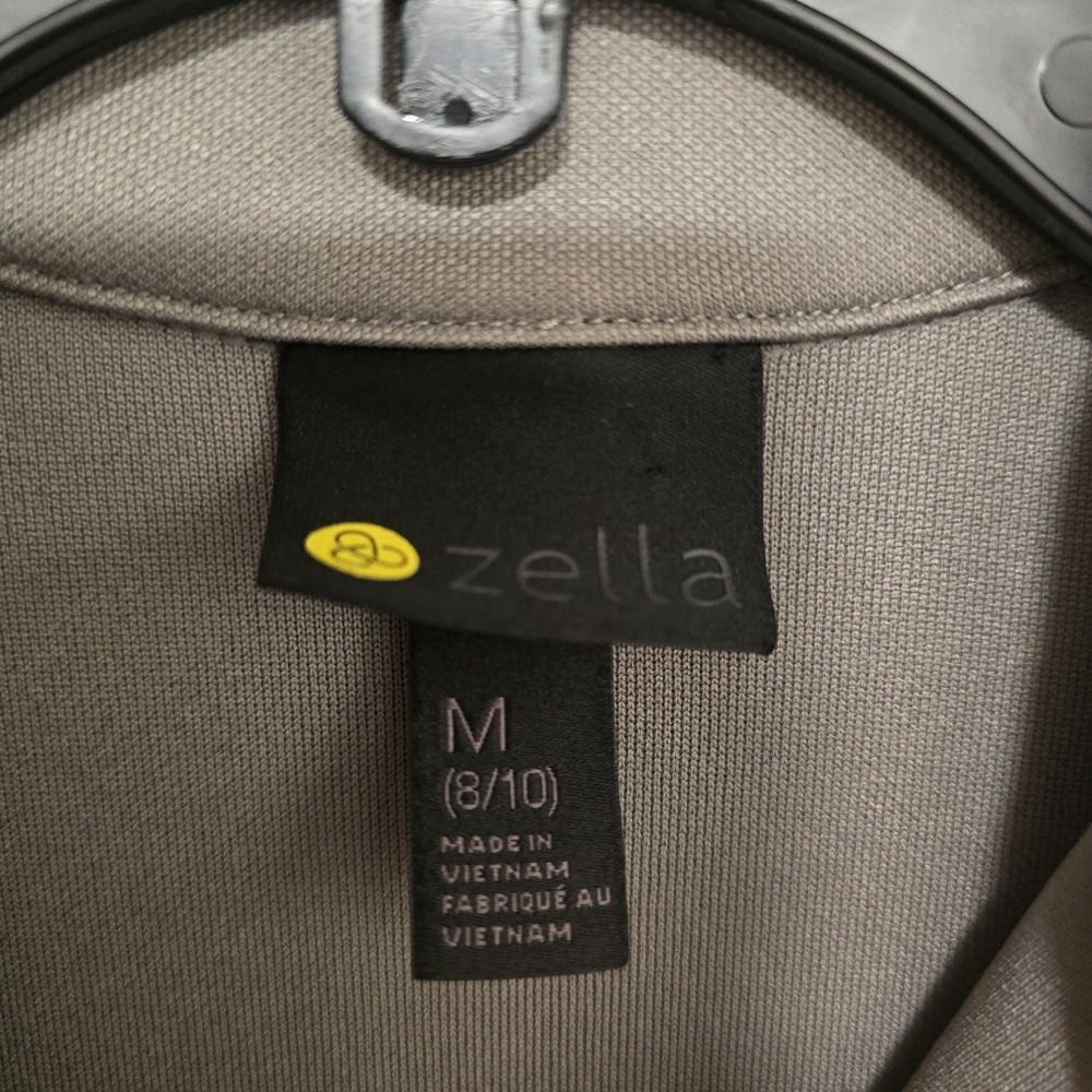 🌟7/25$ ZELLA Full Zip Athletic Jacket In Taupe - Picture 3 of 7